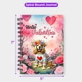 thumbnail image 5 of Hello Valentine’s Day Cocker Spaniel Flower Crown Romantic Pink Floral Spiral Bound Journal Cockers Dog Lover Gifts 5x7in Spiral Notebook - 00031, 5 of 5