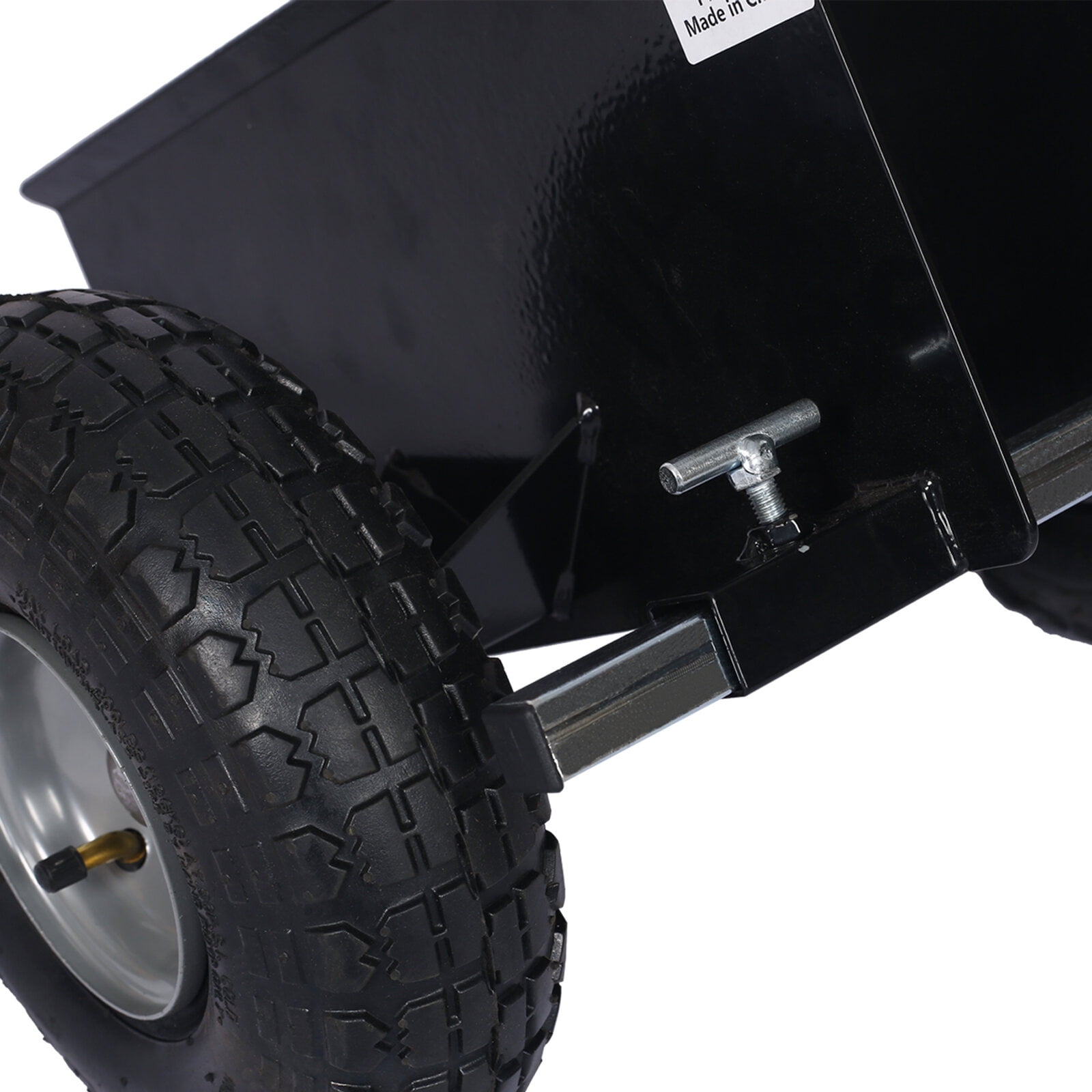 , 600lb Panel Dolly , 10in. Pneumatic Wheels, Black ,Metal ,