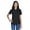 Black, variant on UltraClub 8445L Ladies Cool & Dry Stain-Release Performance Polo