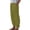 JN, variant on Women's Cotton Linen Pants, High Waist Paper Bag Waist Trousers with Side Buttons and Pockets, 9-Inch H-Line Straight Leg Casual Pants for Daily Wear, Beach and Travel