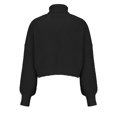 thumbnail image 6 of Miluxas Fashion Women Solid Long Sleeve Pullove Turtleneck-Neck Casual Sweater Tops On Seasonal Clearance Black 10(XL), 6 of 7