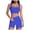 A13-Blue, variant on Workout Sets for Women 2 Piece - Seamless Yoga Outfits Shorts and Padded Sports Bra Gym Athletic Clothing Set(Brown,L)