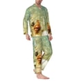 thumbnail image 2 of KLL Starfish And Seashell Sleepwear Mens Flannel Pajamas,Long Cotton Pj Set, 2 of 7