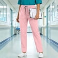 thumbnail image 5 of Kukoosong Women's Scrub Pants with Pockets, Elastic Waist Drawstring Stretch Pants, Full Length Comfort Work Pants for Nurse, 5 of 8