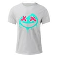 thumbnail image 5 of Awdenio Mens Graphic T-shirts Ghost Shirt Loose Fit Round Neck Cute Funny Tee Halloween Party Short Sleeve Tops, 5 of 5