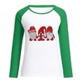 thumbnail image 5 of RKSTN Sweat-Shirt de Noël pour Femmes Patchwork Col Rond Imprimé Père Noël Manches Longues Confortable Blouse Régulière, 5 of 5
