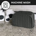thumbnail image 4 of RITZ Two-Slice Toaster Kitchen Appliance Cover (APPLIANCE NOT INCLUDED), Graphite, 4 of 5