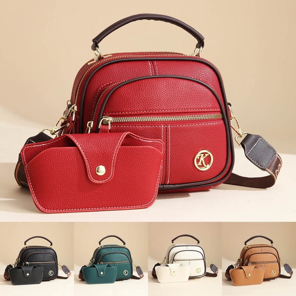 ibiyuan Travel Tote Bags For Women Classic Multi Compartment Shoulder Crossbody Bag for Women, Adjustable Wide Strap Hands-Free Daily Carryall Birthday Gifts