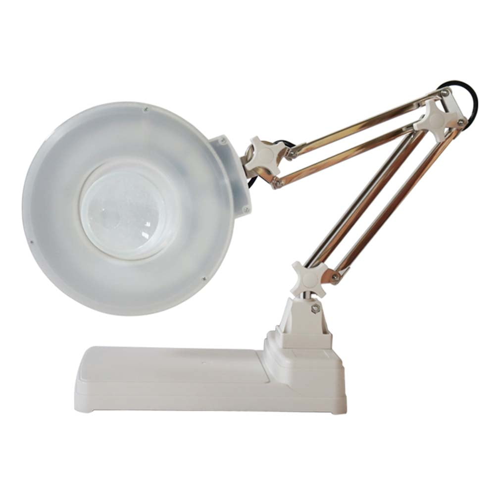 Color : -, Size : - FSJIANGYUE 20X Magnifier Desk Lamp Hand Free Magnifying Glass with Light and Stand Folding Design with 2 LED Light for Reading Senior