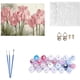 thumbnail image 5 of Kit de pintura por números para adultos Pintura DIY Principiante 16x20 pulgadas (Tulipanes rosas) Ormromra HMYH607, 5 of 7
