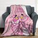 thumbnail image 5 of Manta de dibujos animados de la Pantera Rosa, súper suave, acogedora y cálida manta de felpa para niños y niñas, mantas de franela ligeras y difusas para sofá, cama, viajes, regalos de camping, 40 x, 5 of 8