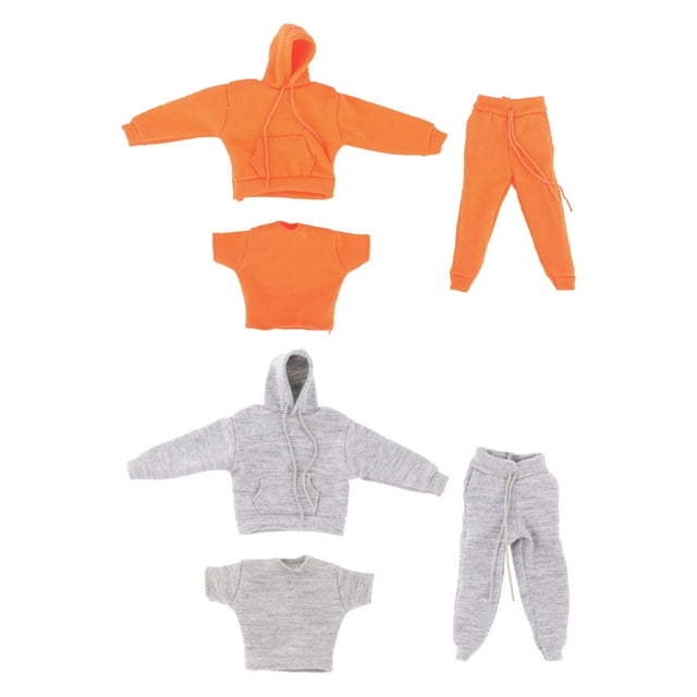 Ropa de 1:12 perfke Sudadera con Capucha Y Pantalones Accesorio de Acción