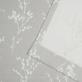 thumbnail image 6 of Nicole Miller Turion Floral Room Darkening Blackout Grommet Top Curtain Panel Pair, 52"x96", Dove Grey, 6 of 7