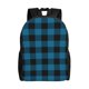 thumbnail image 1 of Fotbe Blue Black Plaid Mochila de Viaje para Laptop, Mochila Ejecutiva Delgada y Resistente 15.6", 1 of 8