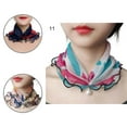 thumbnail image 1 of Scarf Painting Print Imitation Pearl Durable Ruffle Edge Lady Headscarf for Banquet, 1 of 8