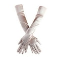 thumbnail image 2 of Baqcunre Opera Dance Elbow Finger 1920s Bridal Long Length Gloves Satin Women's Gloves Gloves,One Size,Gloves For Women,Mittens For Women,Wedding Gloves,Womens Fashion,Mens Fashion,Pink, 2 of 3