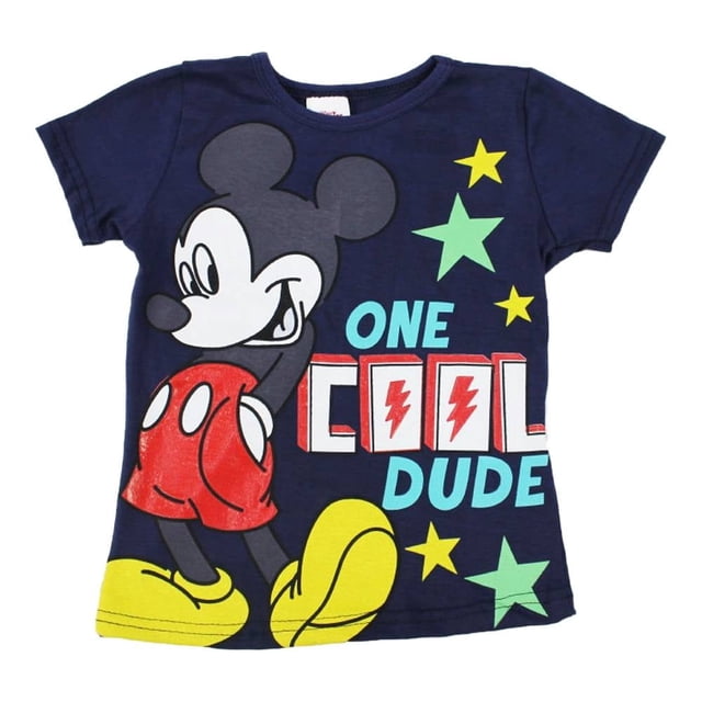 Playera Disney para Niño, Mickey Mouse One Cool Dude Azul Marino Talla 3X