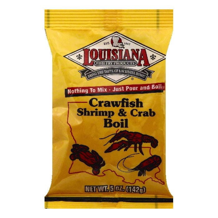 Louisiana Fish Fry Crawfish, Crab and Shrimp Boil, 5Ounce Bags