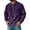 Purple#030, variant on LTTVQM Men's Fall Tops Retro Lapel Button Pocket Casual Long Sleeve Polo Shirt with Pocket Blue 3XL
