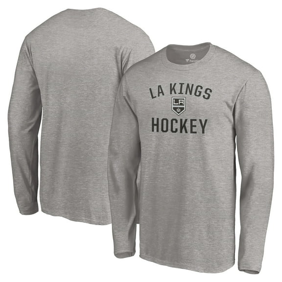 Men's Heathered Gray Los Angeles Kings Big & Tall Victory Arch Team Long Sleeve T-Shirt