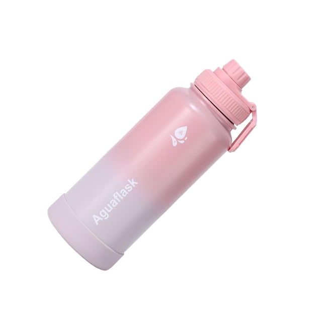 Wosthever Botella de agua personalizada para todos los días | Taza aislada de gran capacidad con hervidor seguro y confiable Cocina y Comedor Polvo degradado
