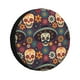 thumbnail image 1 of Fotbe Skulls and Flowers Funda de Llanta de Repuesto con Estampado, Engrosada, Ajuste Universal para Jeep, Remolque, RV, SUV, Camión-15 inch, 1 of 6