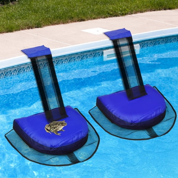 2 Pack Animal Saving Escape Ramp Critters, Swimming Pool Floating Animal Saver, Frog Saver, Floating Pool Reduces Tool for Outdoor Pools and Spas