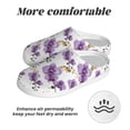 thumbnail image 6 of Lsque Orchids Flowers Pattern Womens Comfort Cotton on Scuff With Memory Foam and Anti-skid Sole Slipper-35/36, 6 of 7