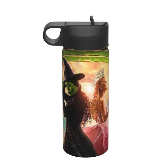 18 Oz Sports Insulated Water Bottle Wicked Stainless Steel Kettle Leak Proof for Sports Gym Travel