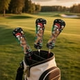 thumbnail image 3 of Yuyamidu Funny Xmas Gorilla Golf Club Head Covers Christmas PU Leather Golf Head Covers Driver Headcover, Fairway Wood Head Cover, Golf Hybrid Head Cover, 3 of 8