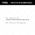 thumbnail image 2 of MAX Advanced Brakes - Rear Brake Kit For 2021-2023 Ford F150| Carbon Ceramic Brake Pad and Rotor Kit| Cross-Drilled Brake Rotors, 2 of 9
