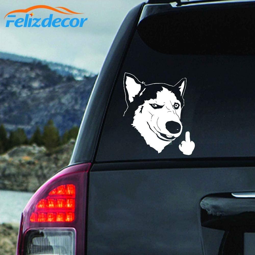 Animals Car Sticker Husky Dog Decal Waterproof Removable Car Decor Laptop 6