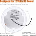 thumbnail image 6 of Facon Ultra Slim 4.5'' 12V RV Puck Lights w/Switch, 4000K Cool White LED Interior Lights for RVs, Camper Van, Boats, 12V Dome Light Fixture – cETL Certified（6 Packs）, 6 of 8