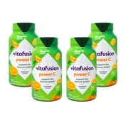 4 Pack - Vitafusion Power C Adult Vitamins Gummy, Immune Support, Natural Orange 150 ea