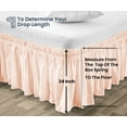 thumbnail image 5 of SGI Bedding 24 Inch Wrap Around Bedskirt | Microfiber Wrap Around Bed Skirt | Fade-Resistant, Wrinkle-free, Anti-static, Decorative, Extra Storage Space, Clutter-Free | Texas King, Peach, 5 of 8
