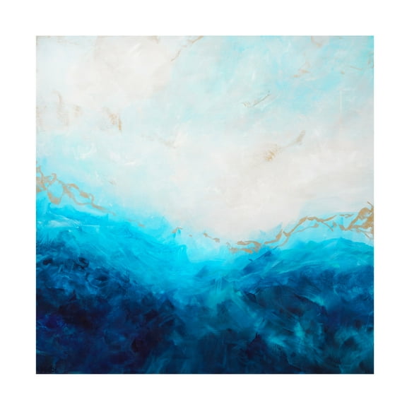 Trademark Fine Art Francoise Wattre Blue Sea, golden Sunlight 1 Canvas Wall Art