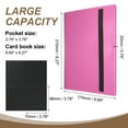 thumbnail image 2 of Uxcell 4 Pocket Trading Card Binder, PU Cover Card Collection Binder 160 Side Loading Card Binder Card Album Folder for TCG, Game Cards, Sports Cards(Rose Red), 2 of 7