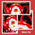 thumbnail image 4 of Soimiss Red Ceramic Kettle for Storing Cold Water Milk Tea Easy to Clean Portable, 4 of 6