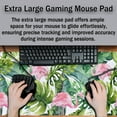 thumbnail image 5 of Gaming Mouse Pad Game Mat Pc Mouse Pads Large Desk Pads Computer Desk Pad Waterproof Non-Slip Rubber Base 35.4" X 15.7" for Game Office, Watercolor Tropical Palm Tree with Flamingo, 5 of 6