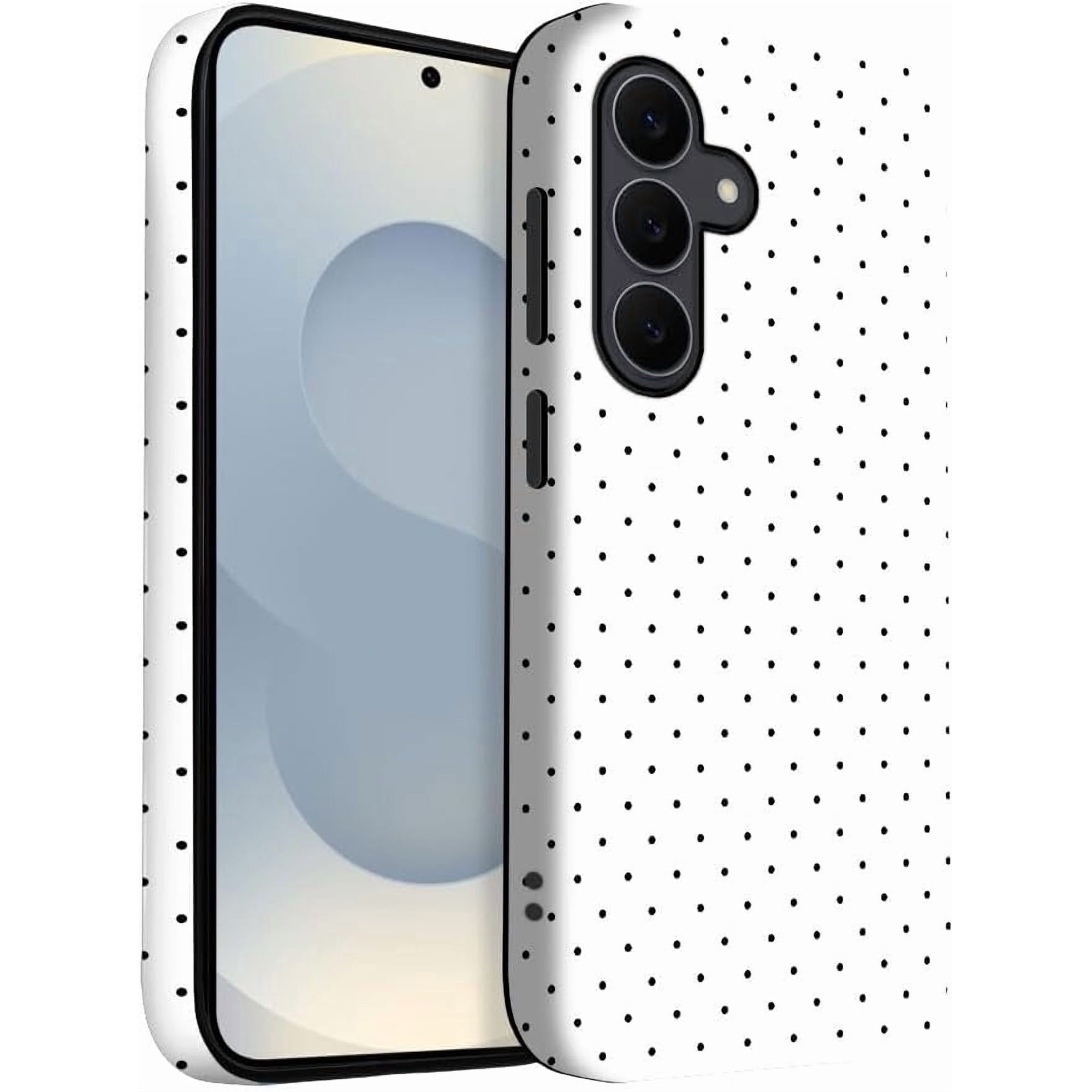 Case for Samsung Galaxy S25 Plus Case | Polka Dot White Aesthetics | Slim Drop Protection Design