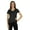 Black, variant on Inkmeso Short Sleeve Solid Basic T-Shirt For Womens V-Neck Casual Tee T-Shirts With Patch Pocket