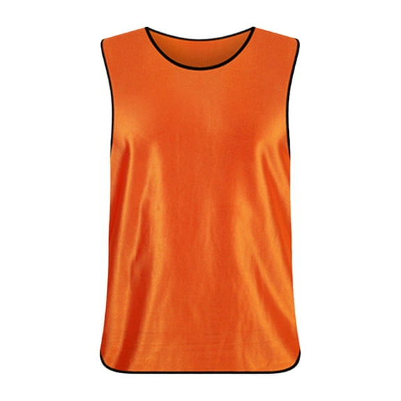 SRZYMJ Kids Boys Scrimmage Training Vest Mesh Sports Vests Loose Fit for Football, Basketball, Cricket, Soccer, Volleyball Watermelon Red 3-9 Years