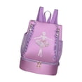 thumbnail image 4 of Bolsa de ballet Bolsa de danza de ballet para niña Bolsa de almacenamiento duradera ligera Casual Linda decoración de encaje violeta, 4 of 8