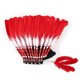 thumbnail image 1 of Tocado de plumas indio, tocado indio nativo americano para actuaciones de cosplay Rojo Blanco, 1 of 8