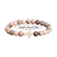 thumbnail image 4 of Pulsera de Piedra Natural Púrpura Tianhe Esmerilado Piedra Volcánica con Tarjeta Pulsera de Piedra Natural, 4 of 8