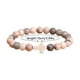 thumbnail image 4 of Pulsera de piedra natural morada Tianhe piedra volcánica esmerilada con tarjeta Pulsera de piedra natural, 4 of 8