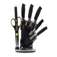 thumbnail image 1 of Juego De Cuchillos De Acero Inoxidable 8 Piezas Negro, 1 of 6