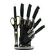 thumbnail image 1 of Juego De Cuchillos De Acero Inoxidable 8 Piezas Negro, 1 of 6