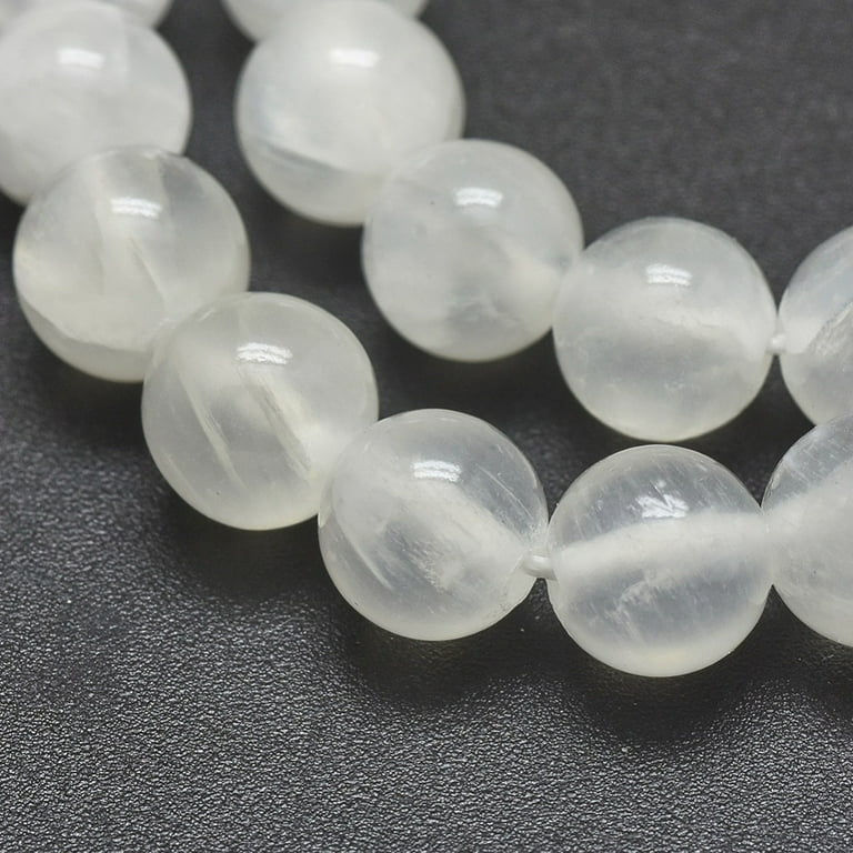 Selenite beads 8mm new arrivals