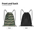 thumbnail image 5 of Kdxio Jungle Green Camo USA Flag Print Drawstring Backpack Bag,Waterproof Draw String Back Sack, Gym Drawstring Bags Swim Bag For Unisex, 5 of 9